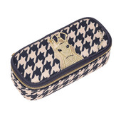 Jeune Premier PB024212 PENCIL BOX HOUNDSTOOTH HORSE