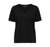 Selected Femme 16065132 STANDARD SS V-NECK TEE 